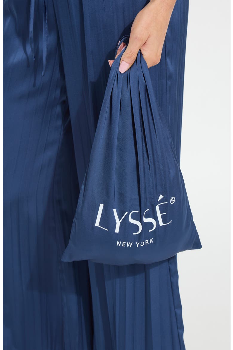 Packable Pleated Palazzo Pants, Alternate, color, CAPRI BLUE