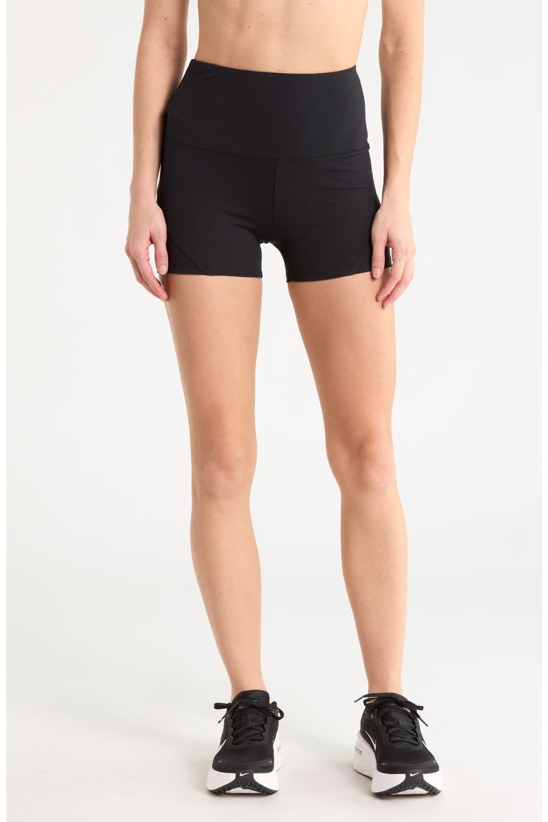 Alexis High Waist Hottie Shorts, Main, color, BLACK
