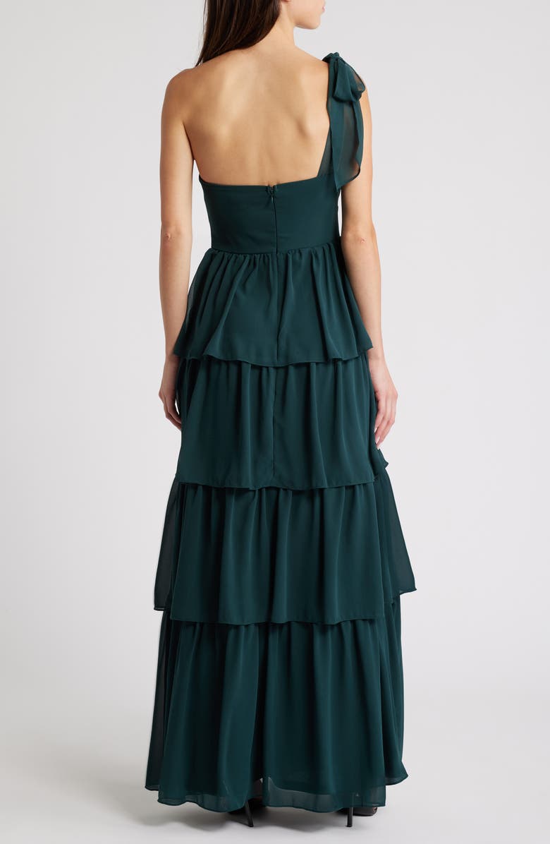 Lulus Elevated Vision Tiered Cocktail Dress, Alternate, color, 