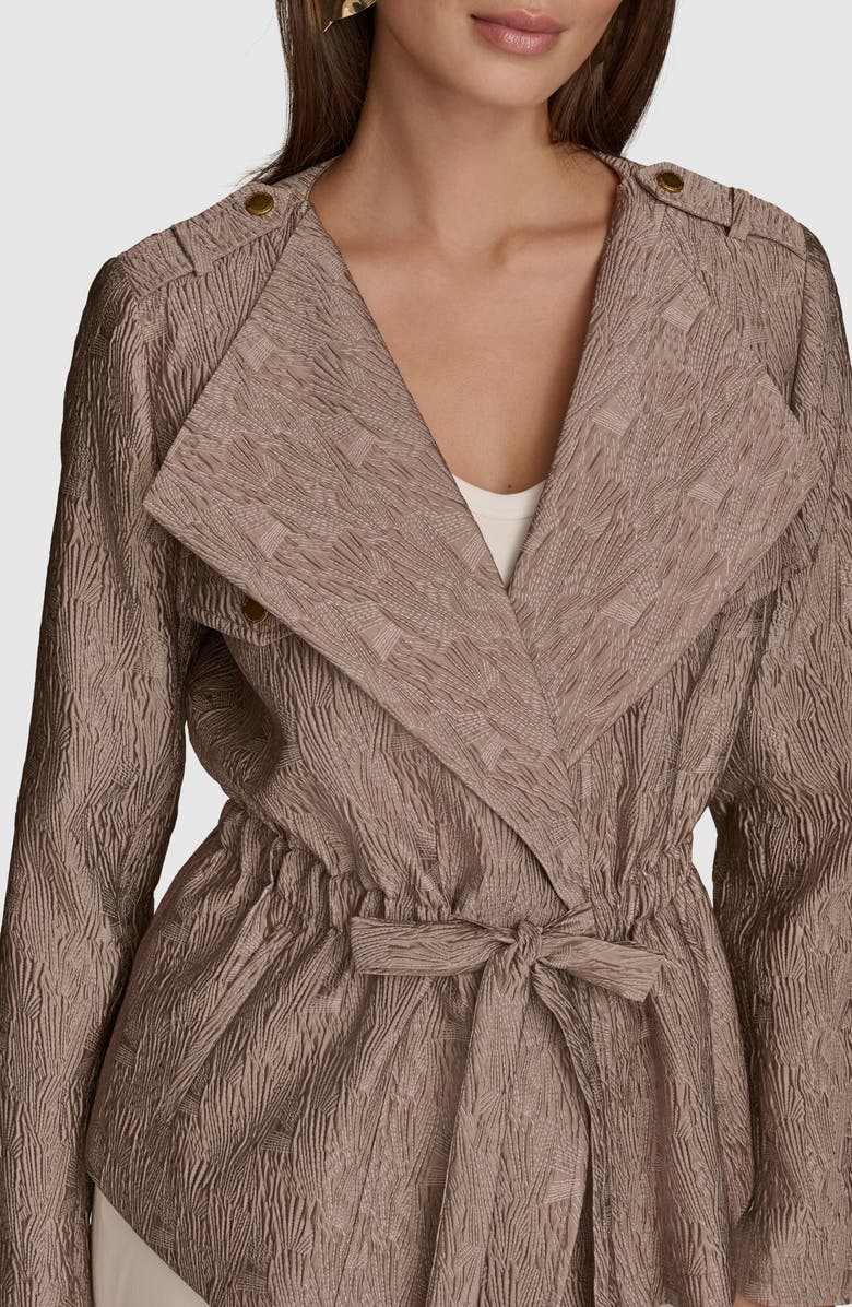 Donna Karan New York Quilted Tie Waist Jacket, Alternate, color, 