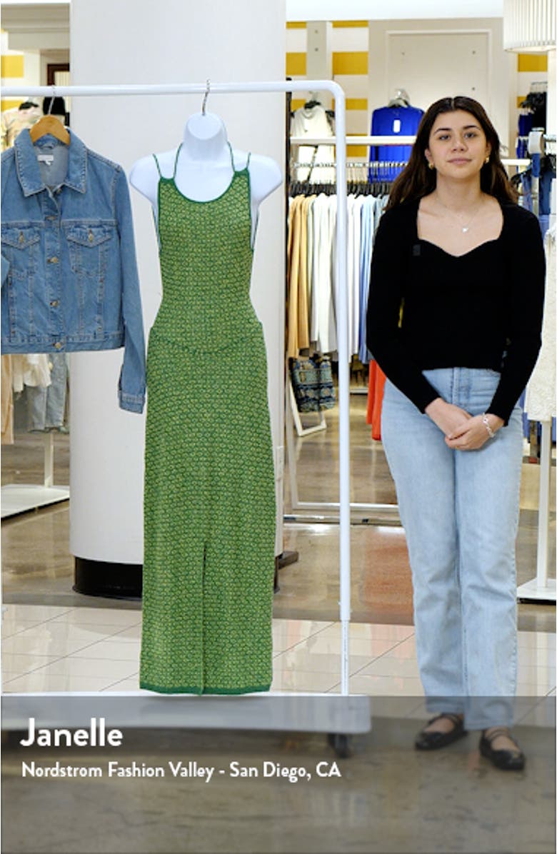 Mindy Open Back Midi Sweater Dress, sales video thumbnail