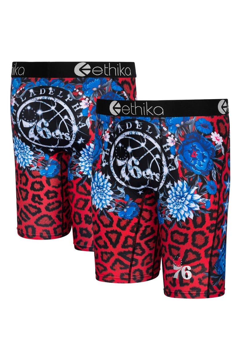 Men's Ethika Philadelphia 76ers Fashion Bling Boxer Briefs, Main, color, Blue