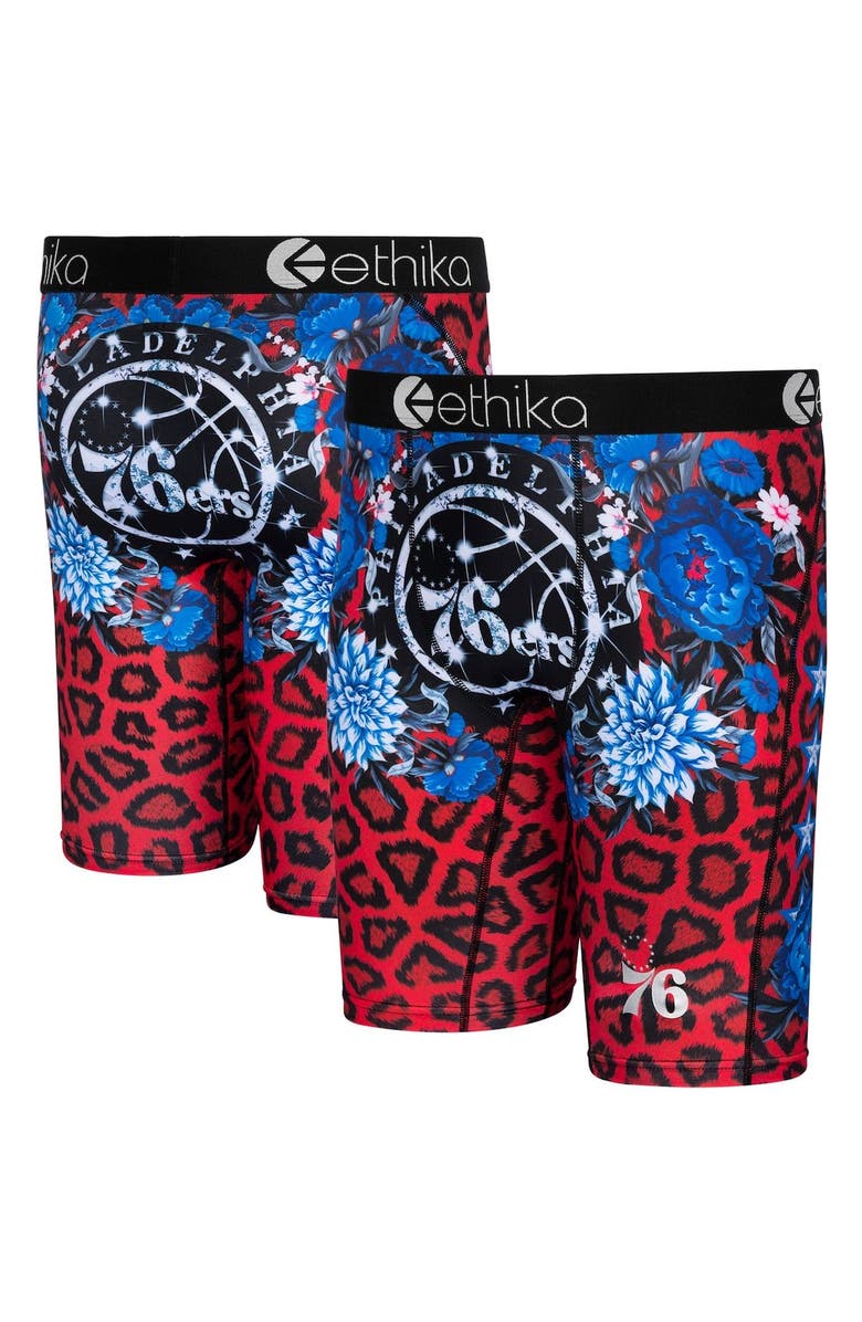 Ethika Men's Ethika Philadelphia 76ers Fashion Bling Boxer Briefs, Main, color, 