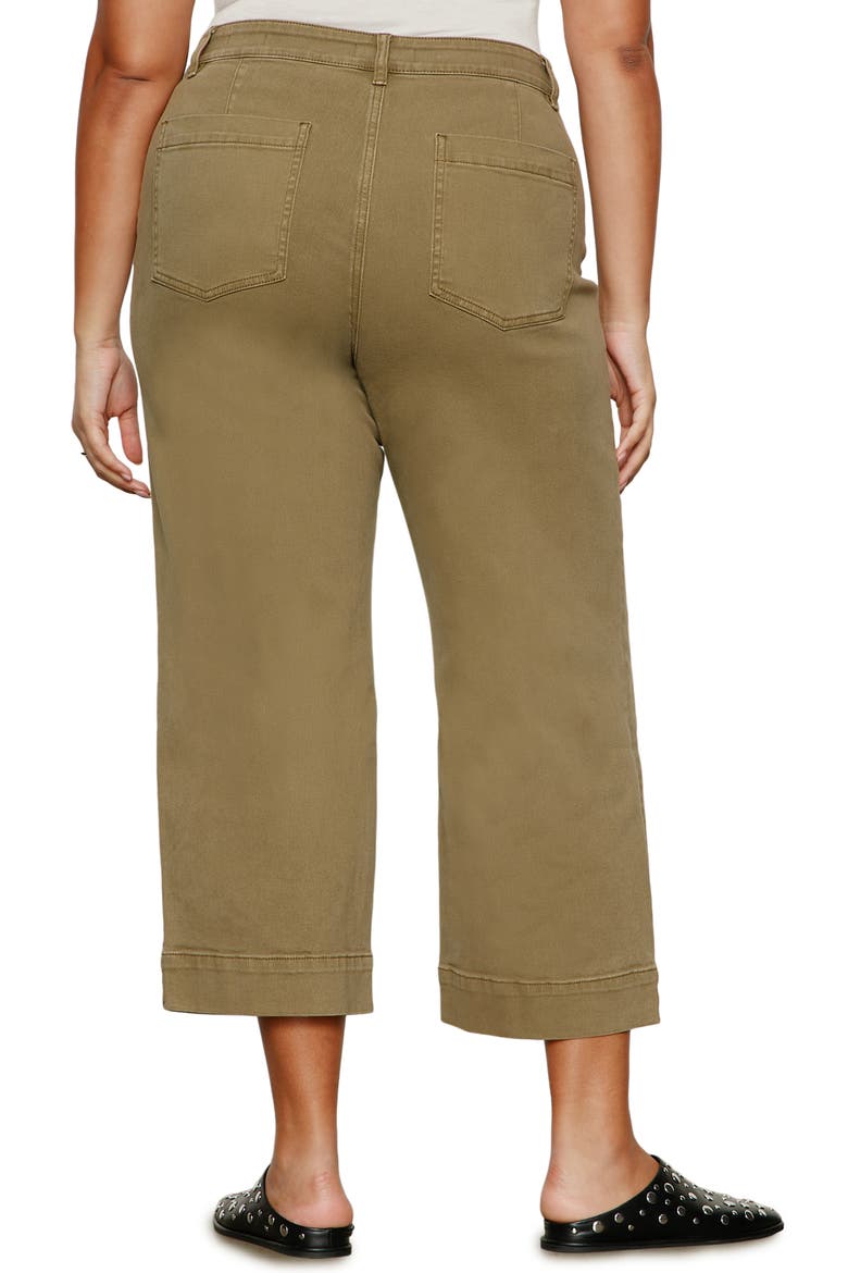 The Marine Crop Wide Leg Jeans, Alternate, color, COVERT GRE