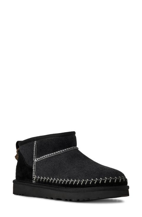 Classic Ultra Mini Biarritz Genuine Shearling Lined Bootie (Women)