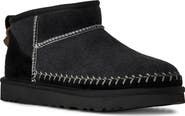 UGG® Classic Ultra Mini Biarritz Genuine Shearling Lined Bootie