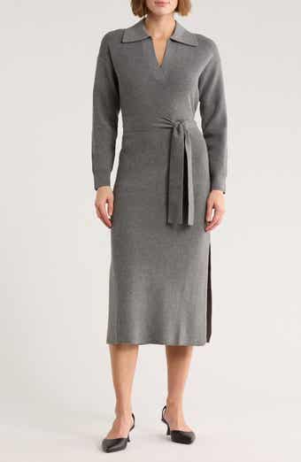 Rails Dru Long Sleeve Tie Waist Sweater Dress