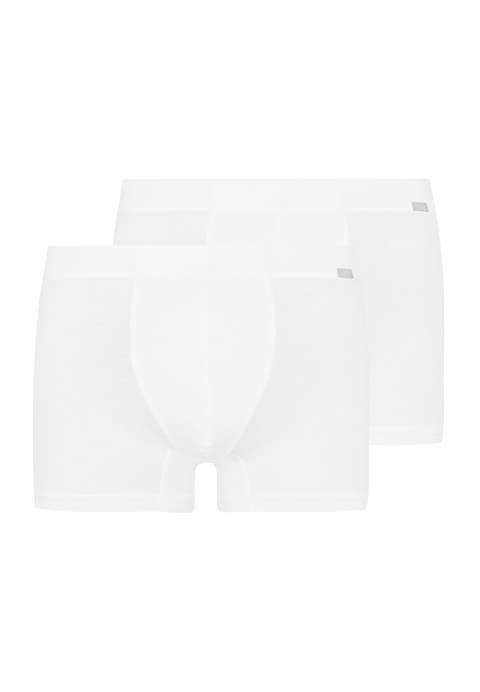 Cotton Essentials 2-Pack Cotton Boxer Briefs With Covered Waistband