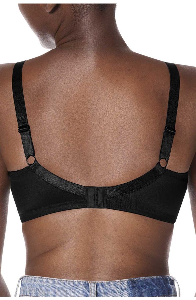 Amoena Nancy Wire-Free Bra, Alternate, color, Black