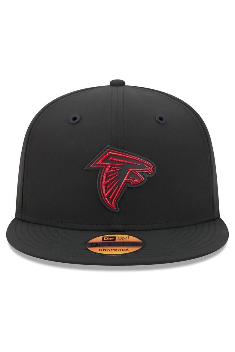 Men's New Era Black Atlanta Falcons 2026 Sideline 9FIFTY Snapback Hat, Alternate, color, Black