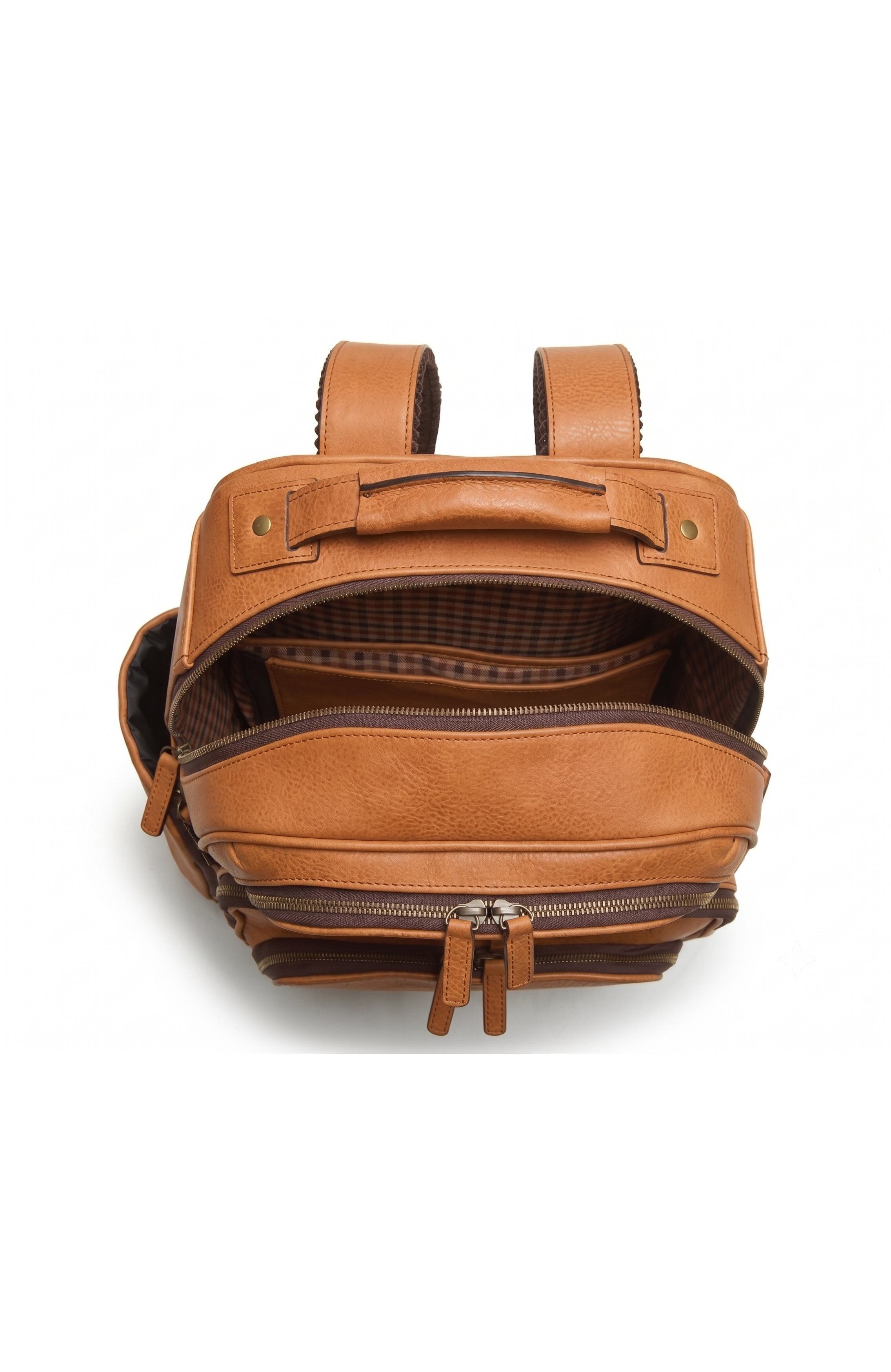 Mason Workday Leather Backpack, Alternate, color, Pebbled Tan