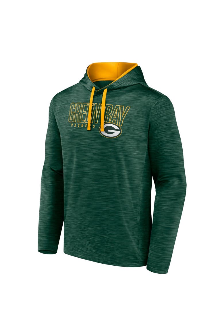 Men's Fanatics Branded Heather Green Green Bay Packers Hook and Ladder Pullover Hoodie, Alternate, color, Heather Green