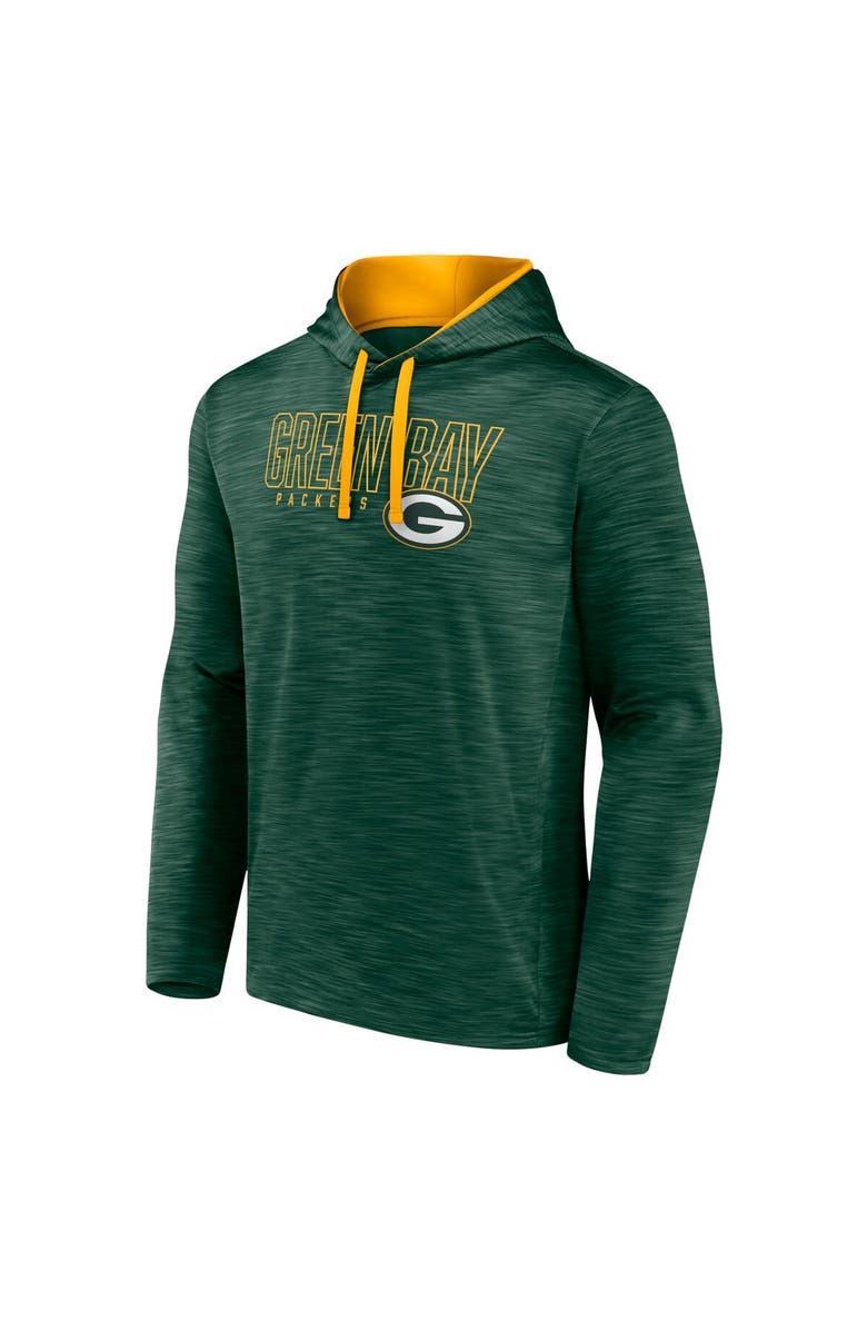 FANATICS Men's Fanatics Branded Heather Green Green Bay Packers Hook and Ladder Pullover Hoodie, Alternate, color, 