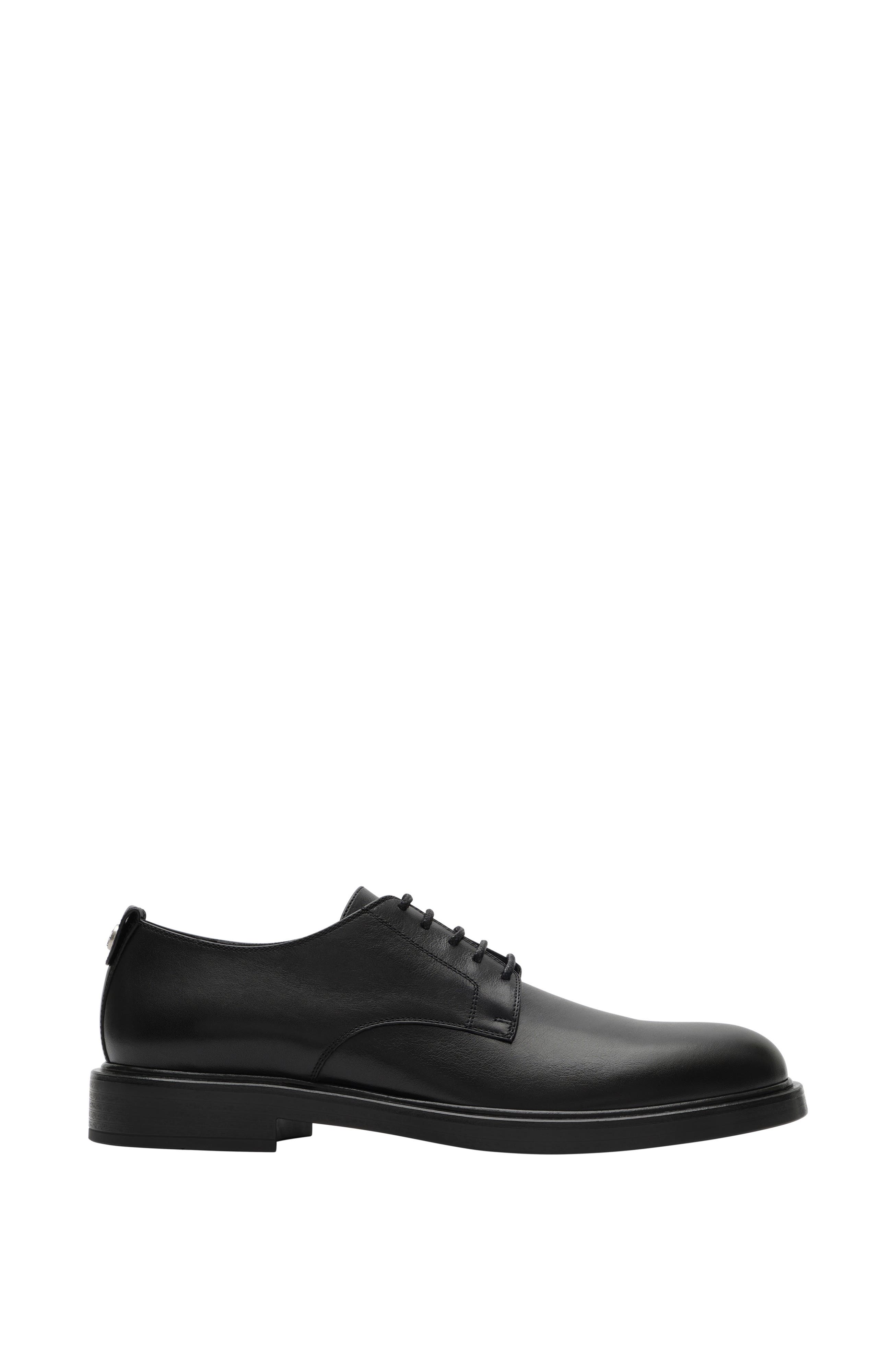 Burberry Leather Pembroke Derby Shoes, Main, color, Black