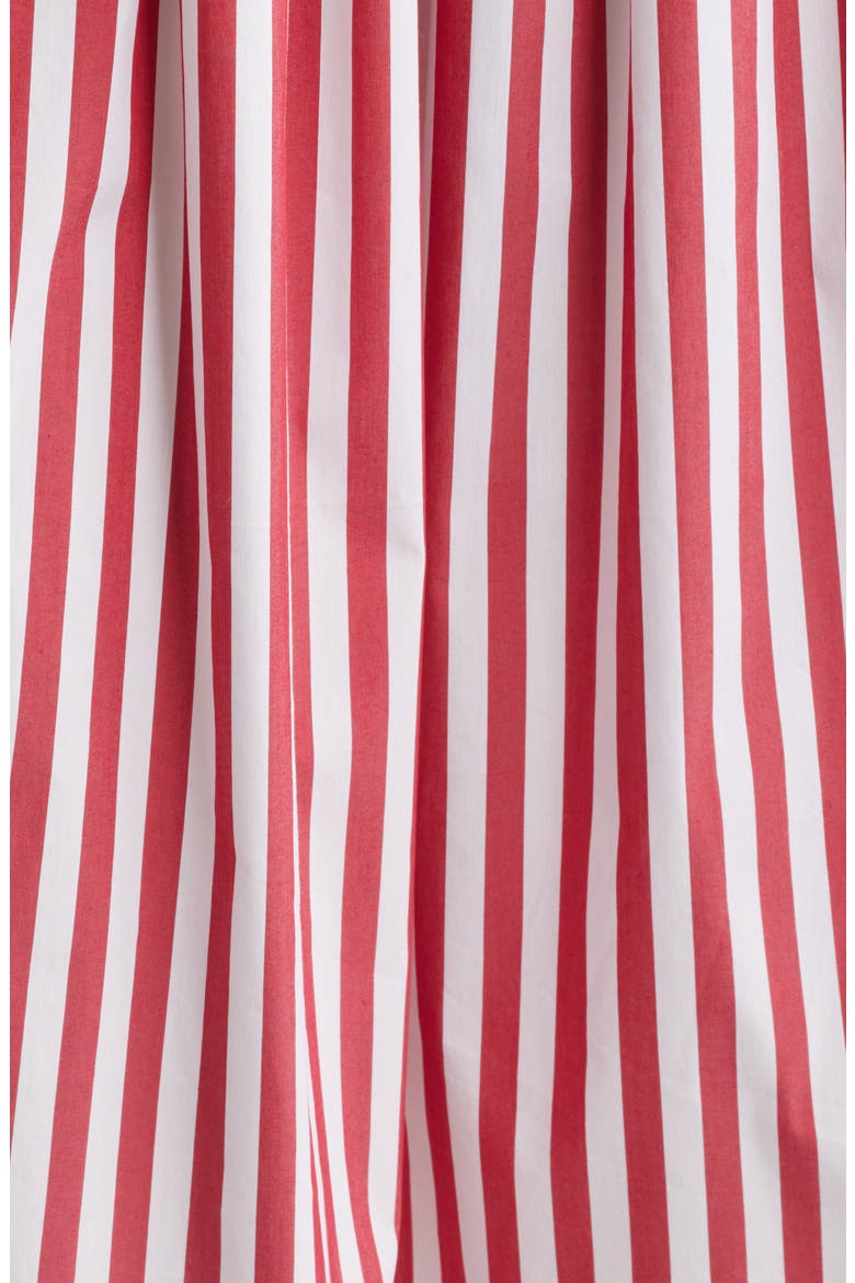Stripe Cotton Blend Shirtdress, Alternate, color, RED MULTI