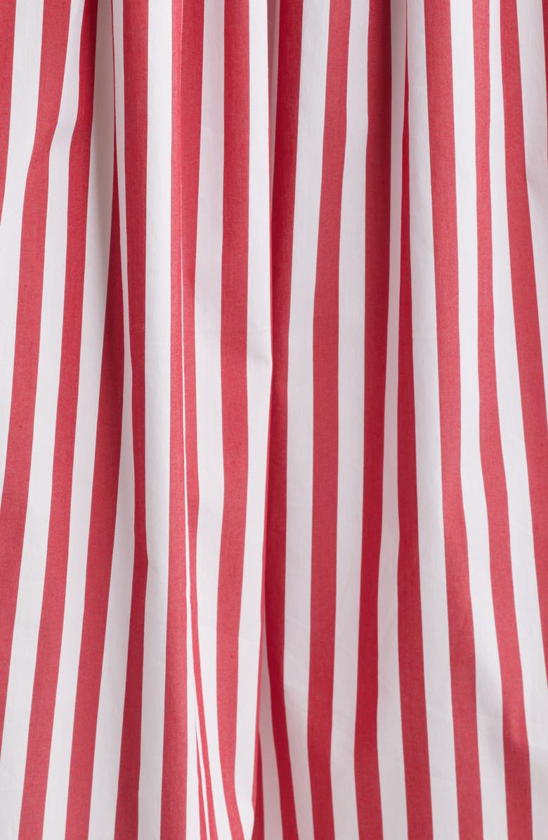 Julia Jordan Stripe Cotton Blend Shirtdress, Alternate, color, Red Multi