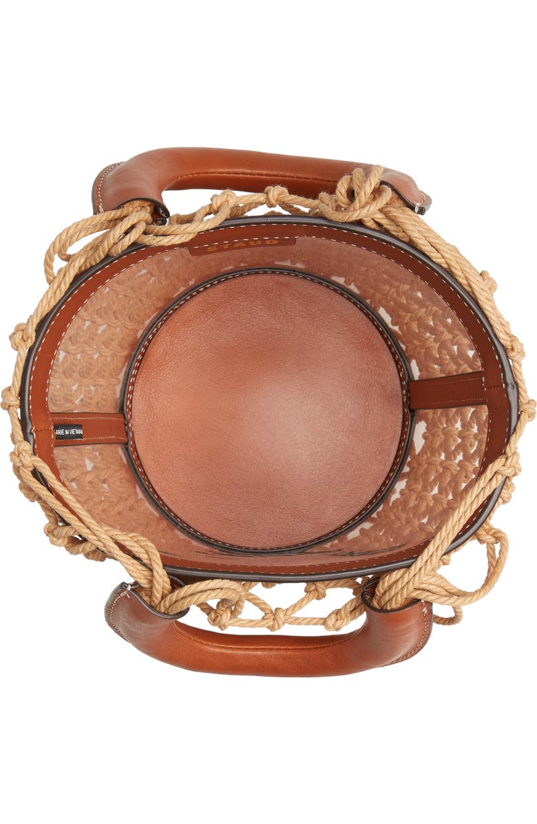 STAUD Moreau Caged Clear Bucket Bag, Alternate, color,