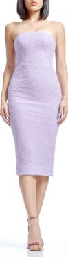 Dress the Population Viviana Sequin Strapless Sheath Dress