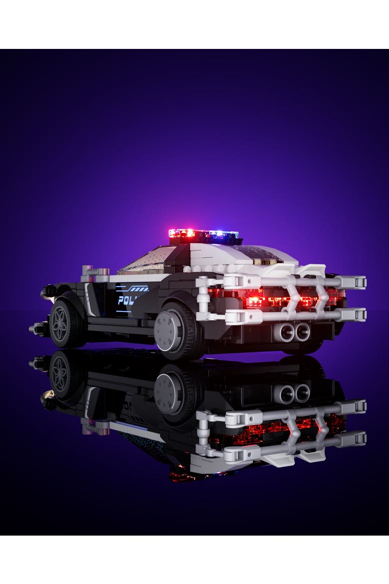 Cyberpunk Police Patrol Car LED Building Set Model CP372P, Alternate, color, Multicolor