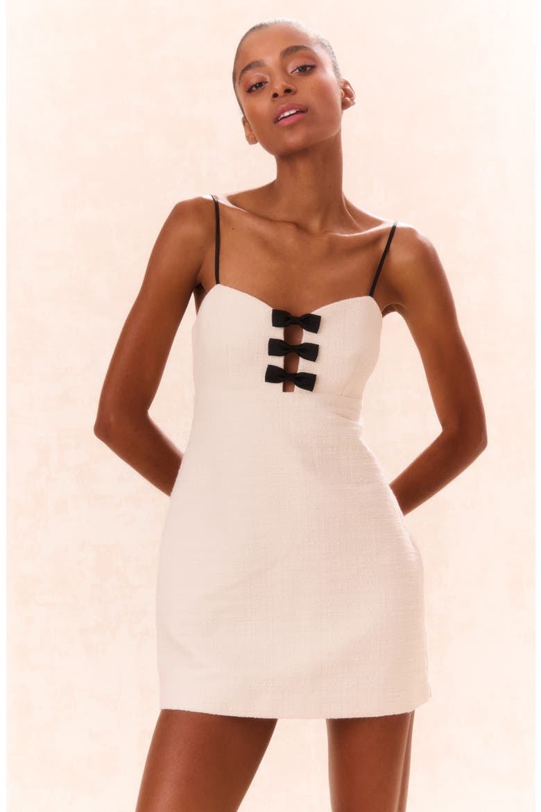 adelaide tweed mini dress LoveShackFancy Adelaide Dress in Cream