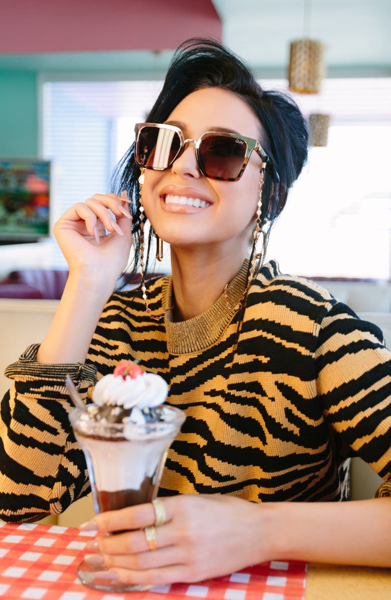 QUAY Australia x Jaclyn Hill Upgrade 55mm Square Sunglasses, Alternate, color, 