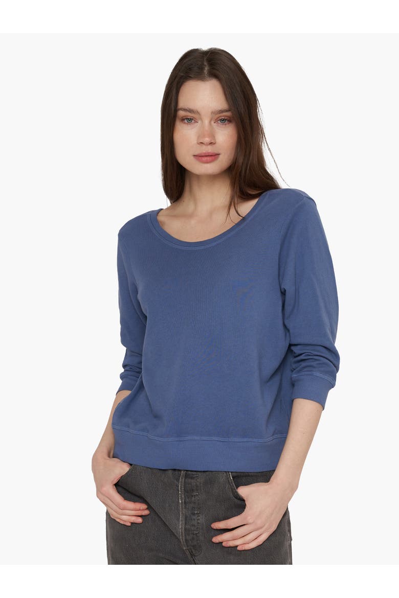 Baby Backless Sweatshirt, Main, color, Blueberry