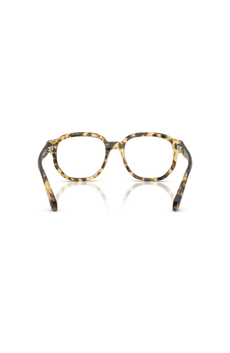 Moncler 55mm Rectangle optical glasses, Alternate, color, Tortoise