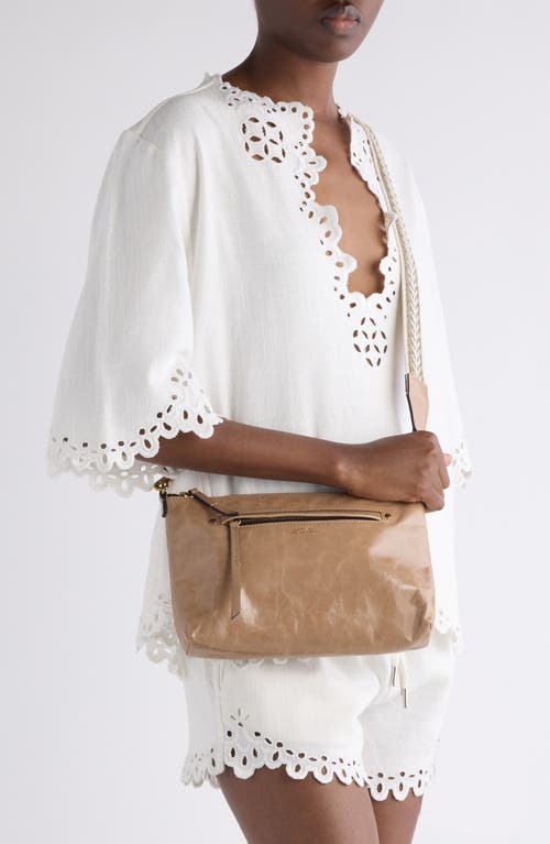Isabel Marant Nessah Leather Crossbody Bag In Brown