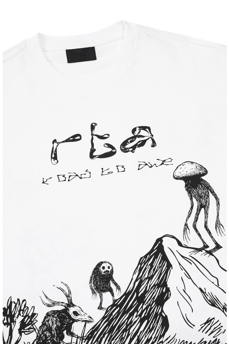 Colin Oversize Graphic T-Shirt, Alternate, color, WHITE CREATURE SCENERY