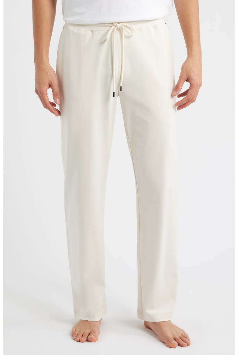 Stretch Cotton & Modal Blend Drawstring Pajama Pants, Main, color, OATMEAL
