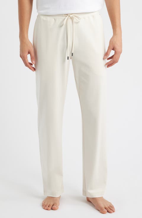 Stretch Cotton & Modal Blend Drawstring Pajama Pants