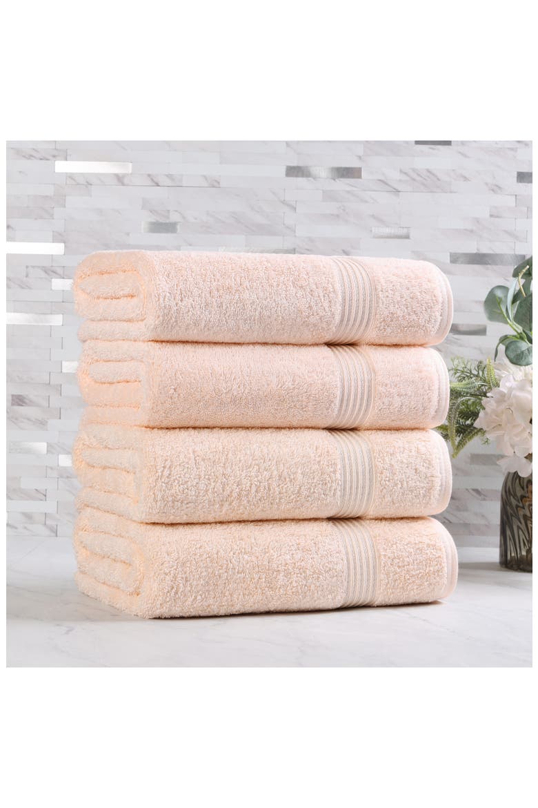 4-Pack Bath Towel Set, Alternate, color, PEACH