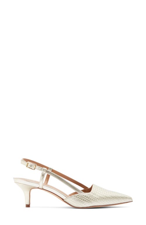Nordstrom Rack Palmer Singback Pump In Gold Metallic