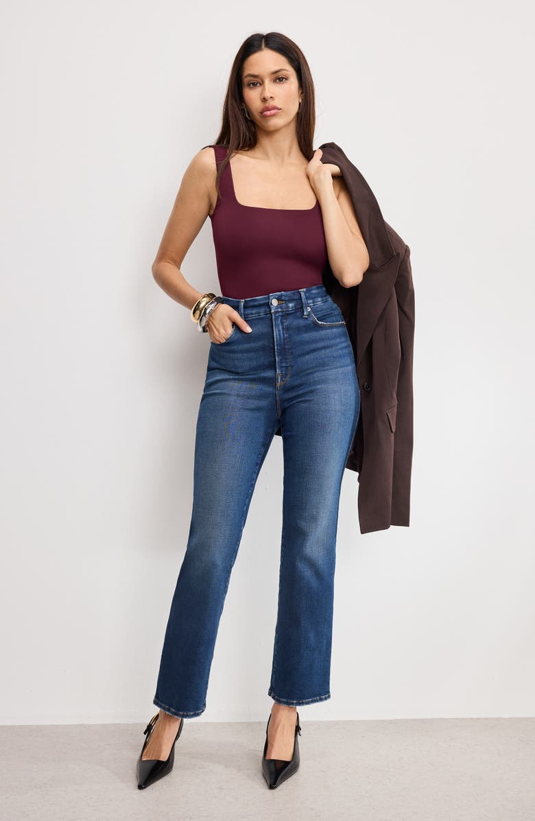 Good American Sculpting Modern Tank Bodysuit, Alternate, color, Fig007