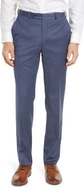 Peter Millar Harker Flat Front Stretch Wool Twill Dress Pants