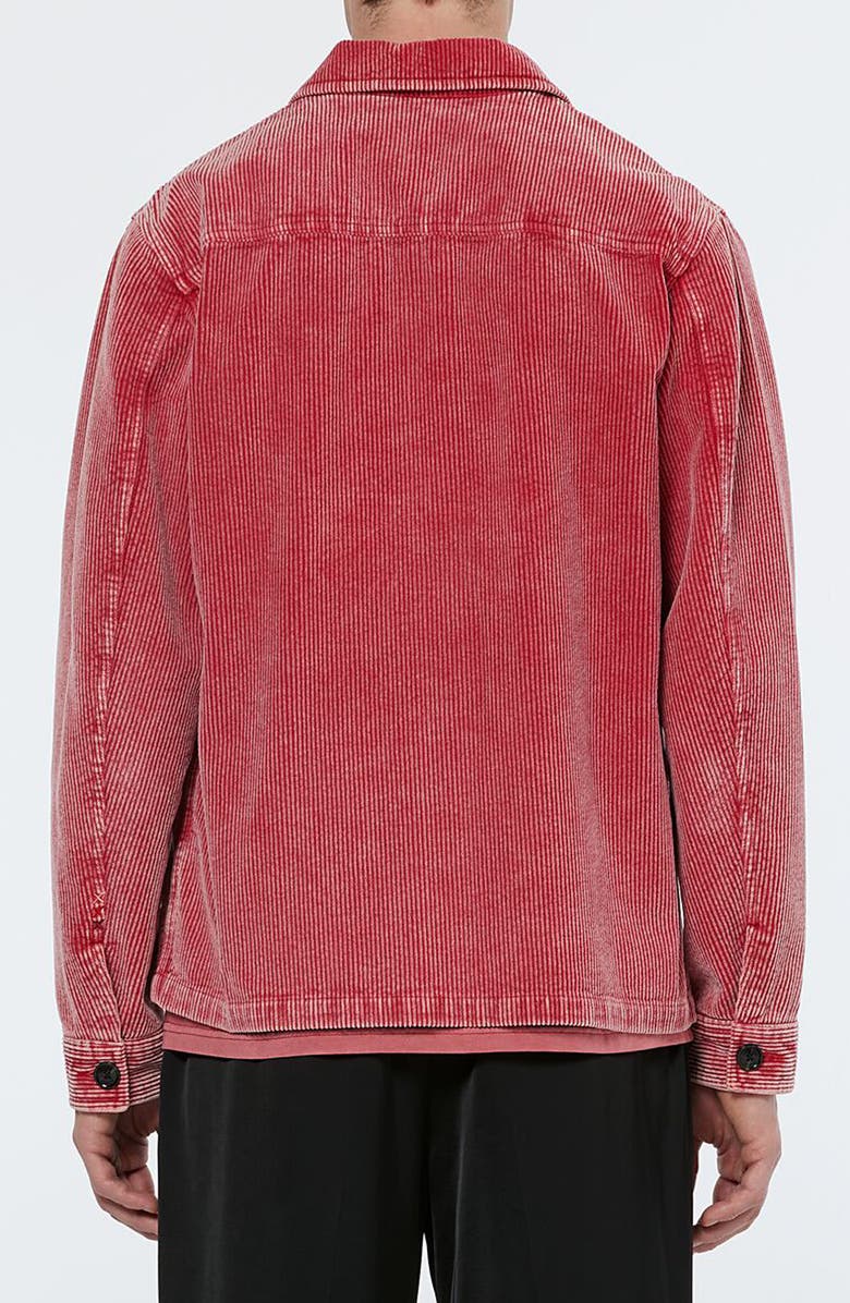 Scotch & Soda Washed Corduroy Worker Jacket, Alternate, color, Dusty Red