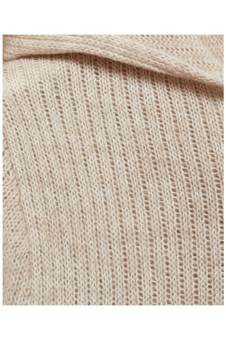 Open Stitch Hooded Sweater, Alternate, color, SAND