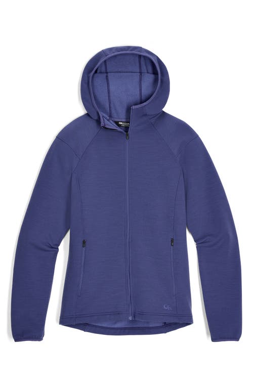 Outdoor Research Crescent Fleece Zip Hoodie In Blue