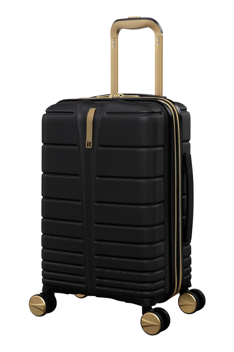 Fascinate 21-Inch Hardside Carry-On Spinner Suitcase, Main, color, BLACK