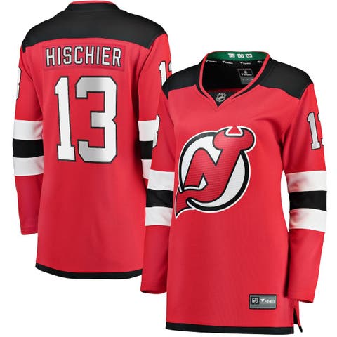Women's Fanatics Branded Nico Hischier Red New Jersey Devils Home Premier Breakaway Player Jersey