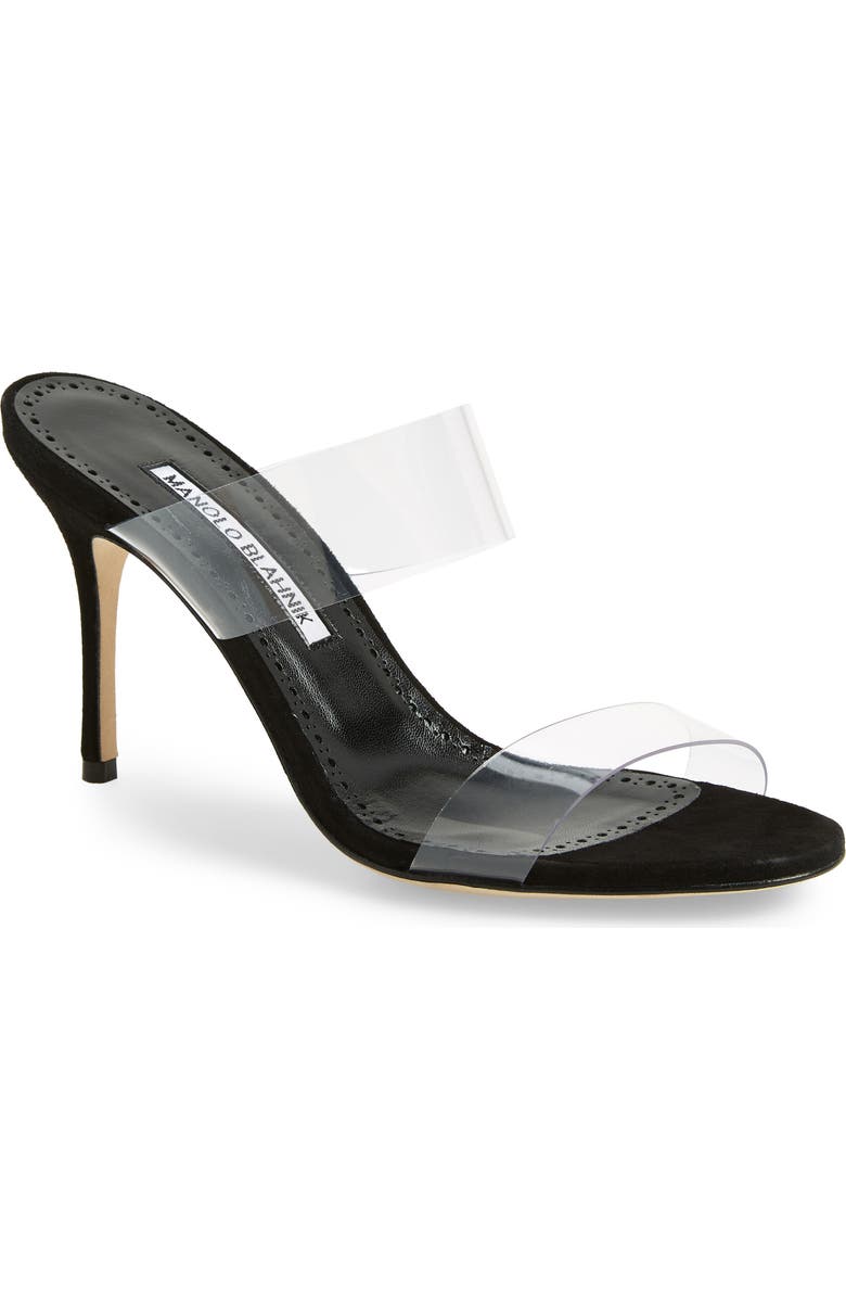 Manolo Blahnik Scolto Transparent Strap Sandal, Main, color,