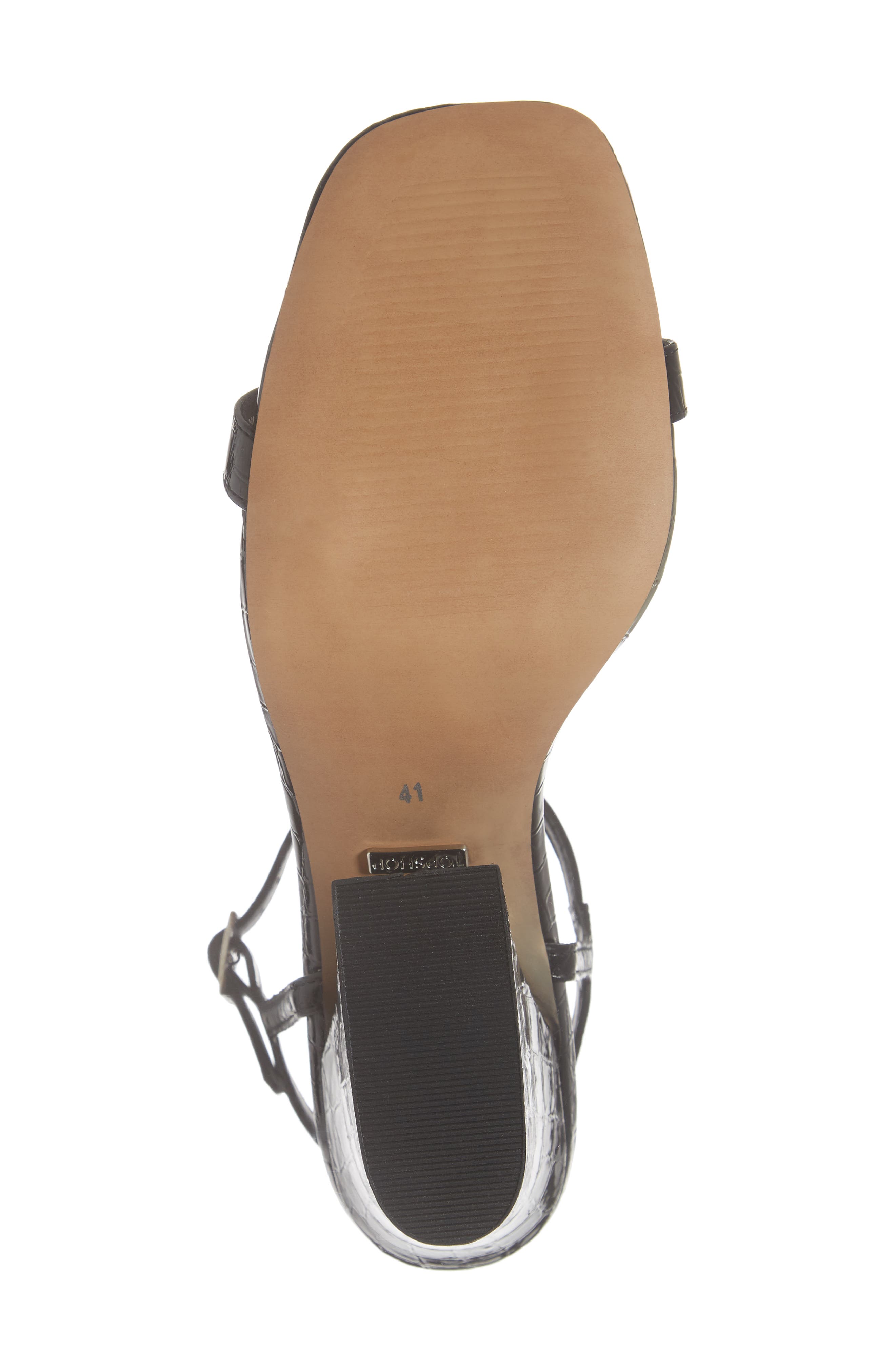 Topshop Remy Block Heel Sandal, Alternate, color, 