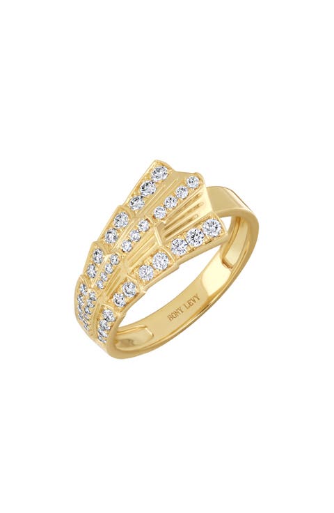 Cleo 18k Gold Diamond Statement Ring