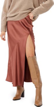 Sophie Rue Manhattan Satin Maxi Skirt