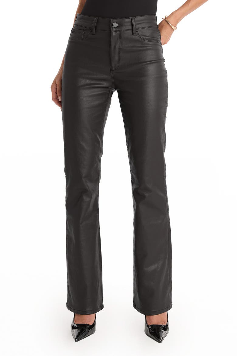 Aria Coated Flare Jean, Alternate, color, Black