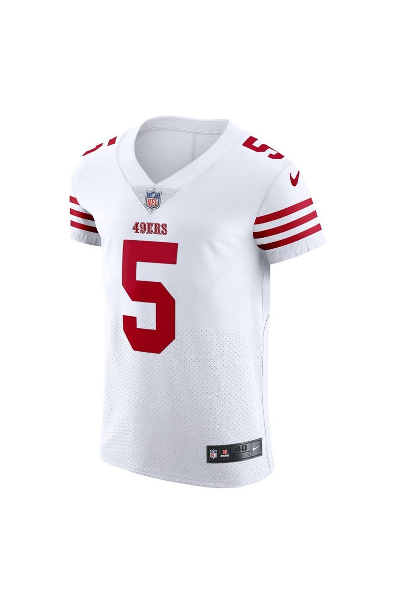 Nike Men's Nike Trey Lance White San Francisco 49ers Vapor Elite Jersey, Alternate, color, 