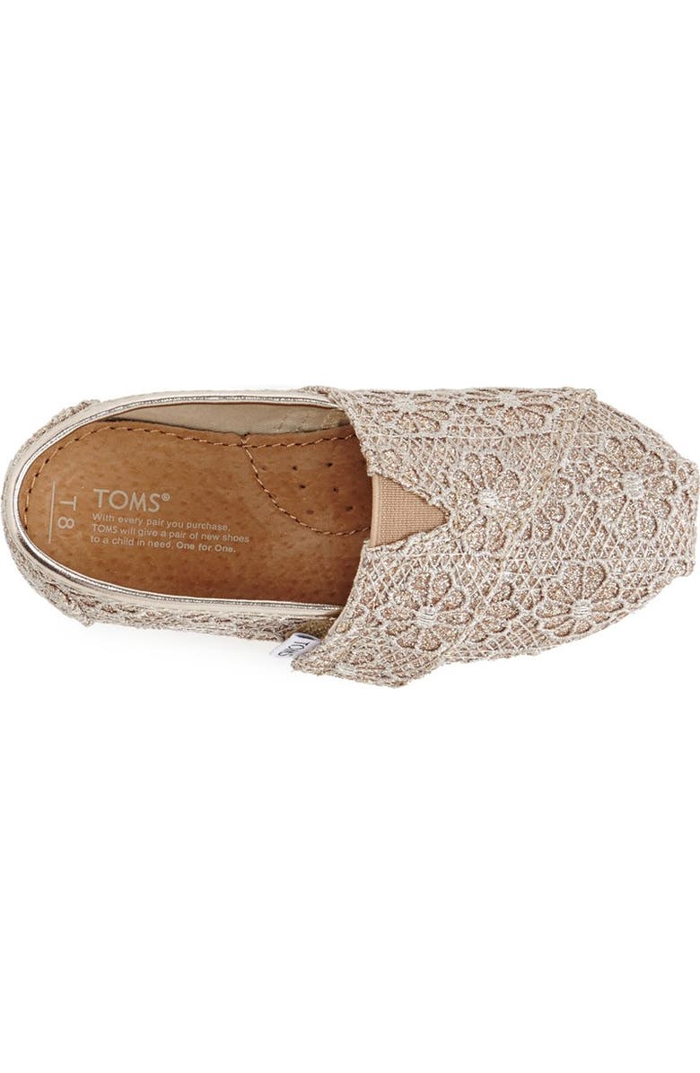 TOMS 'Classic Tiny - Crochet' Slip-On, Alternate, color,