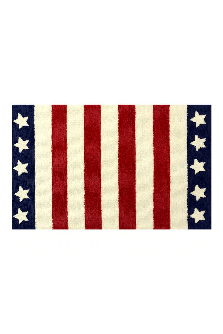 Stars and Stripes Indoor/Outdoor Doormat, Main, color, RED WHITE BLUE