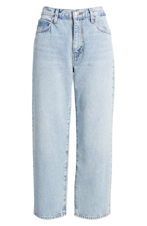 Shop Frame The Hang High Waist Ankle Straight Leg Jeans In Johanna