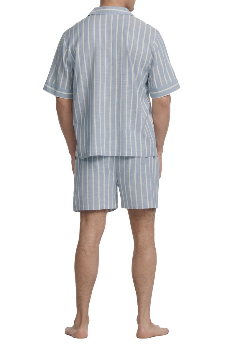 Nautico Stripe Short Pajamas, Alternate, color, CLASSIC STRIPE SLATE